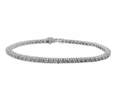 3.00ct Round Diamond 14k Gold Tennis Bracelet