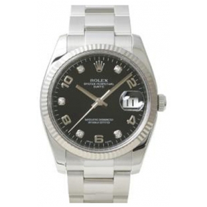 Rolex Oyster Perpetual Date Mens Watch 115234-BLK