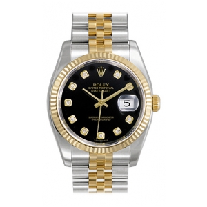 Rolex Datejust Oyster Perpetual Mens Watch 116233-BLKD