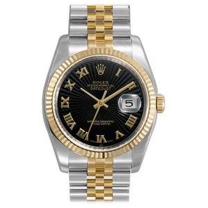 Rolex Datejust Oyster Perpetual Mens Watch 116233-BLKRFJ