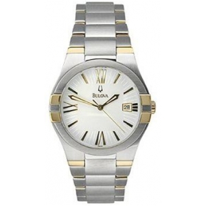 Bulova Men's White Two Tone Bracelet Watch - 98H04