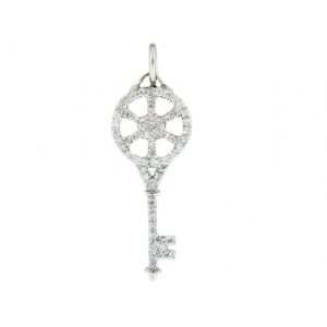 0.29ct Pave Diamond Mini Key Pendant