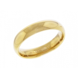 14k Yellow Gold Classic Plain Dome Wedding Band 5 mm