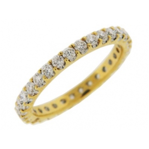 .99 ct Diamond 18k Yellow Gold Eternity Band