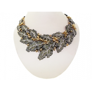 47.16ct Multi Color Diamond & Citrine Leaf & Branch Shape Celebrity Necklace