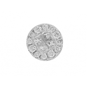 .50 ct Round & Princess Cut Diamond 18k White Gold Pendant