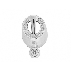 .25 ct Bezel Set Round Diamond 18k White Gold Pendant