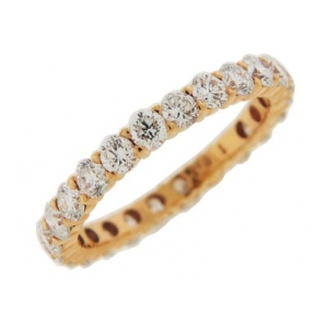 1.70 ct Diamond 18k Rose Gold Eternity Band