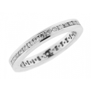 .74 ct Channel Set Diamond 18k Eternity Band