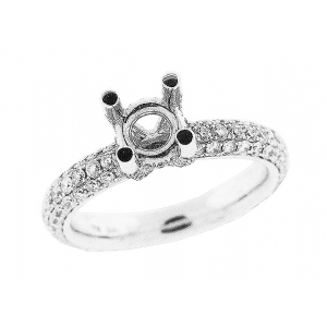 1.73 ct Semi Mount Diamond Engagement Eternity 18k Ring