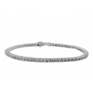 3.00ct Round Diamond 14k Gold Tennis Bracelet